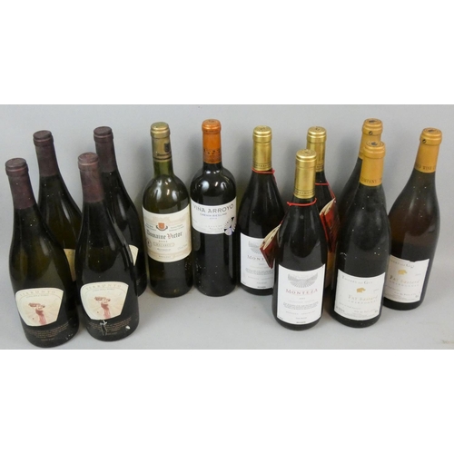 219 - Mixed white case of twelve bottles, Terrunyo, 1990 x 4 and eight assorted (12).