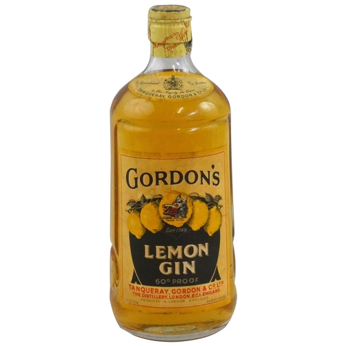 239 - Gordon's Lemon Gin, by Tanqueray, Gordon & Co, 60% proof, .75 litre.