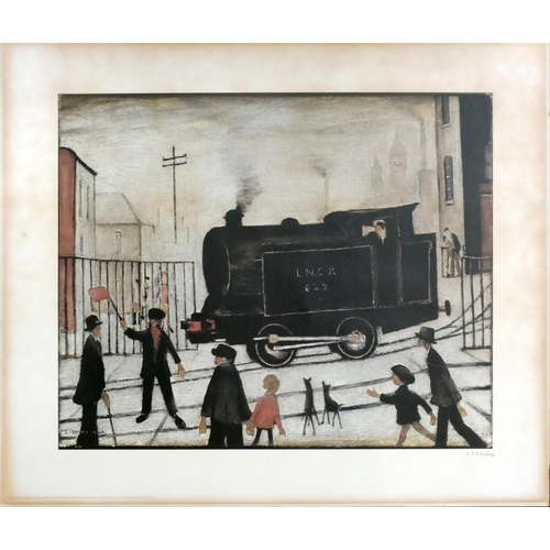 273 - After Laurence Stephen Lowry RBA, RA (1887-1976) ''Level Crossing'' signed in pencil, published in 1...