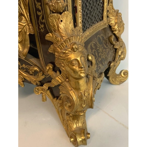 362 - A 19th century French gilt bronze mounted Boulle bracket clock, the cast and chased dial inscribed B... 