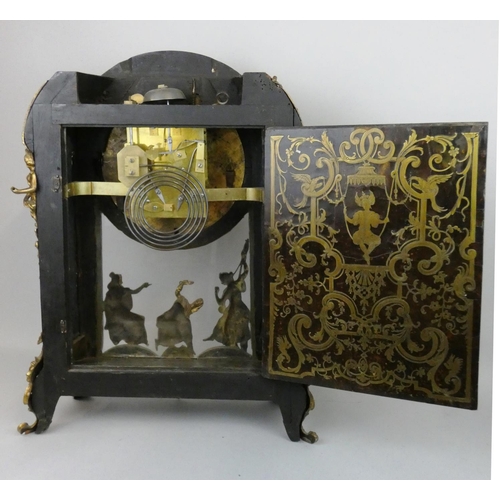 362 - A 19th century French gilt bronze mounted Boulle bracket clock, the cast and chased dial inscribed B... 