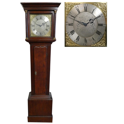 364 - William Boot, Sutton - a Georgian oak 30 hour longcase clock, the signed 11