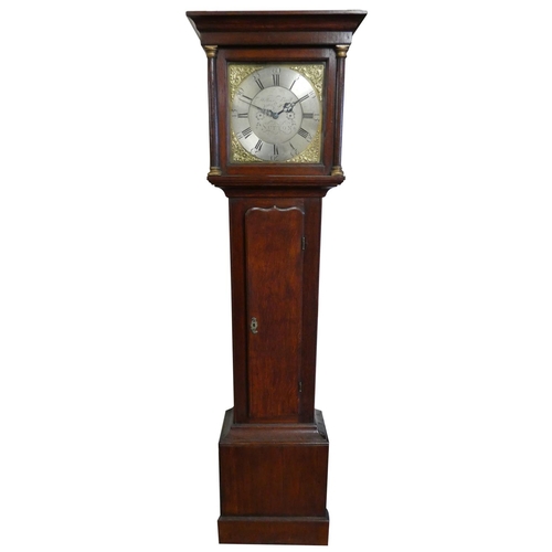 364 - William Boot, Sutton - a Georgian oak 30 hour longcase clock, the signed 11