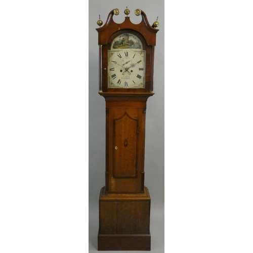 365 - Blades, Horncastle - a Victorian mahogany and oak eight day longcase clock, the signed 12