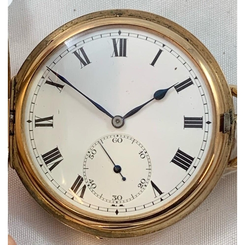 67 - Rotherham & Sons - a presentation 9ct rose gold hunter, keyless wind, pocket watch, by Rotherham & S... 