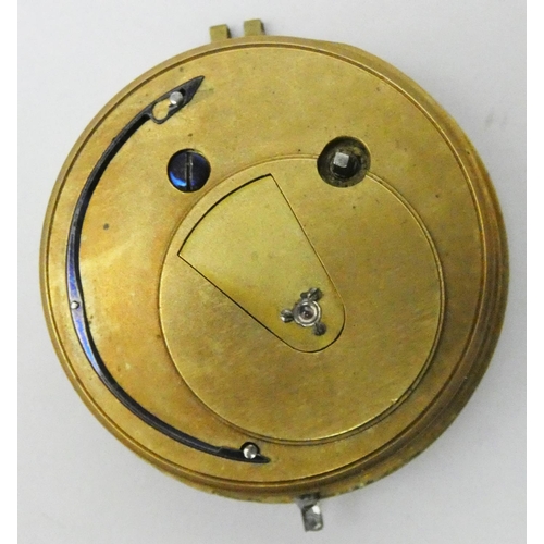 68 - Of Driffield interest - Thomas Stockdale, Driffield, a pocket watch movement, the white enamel two p... 