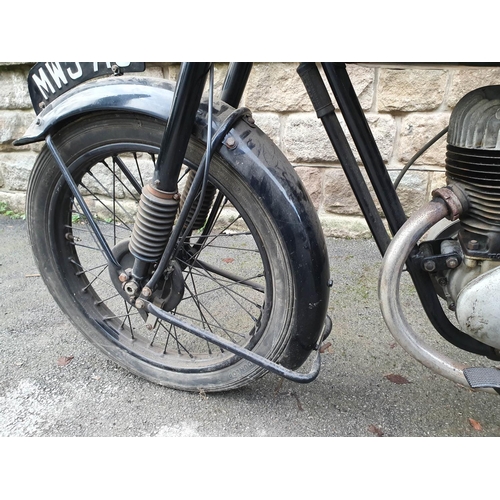 1016 - 1951 Francis Barnett Falcon 55, 197 cc (see text). Registration number LXS 865 (non transferrable). ... 