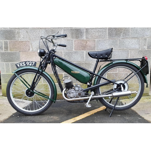 1017 - 1951 Francis Barnett Powerbike, 98 cc. Registration number VXS 927 (non transferrable). Frame number... 