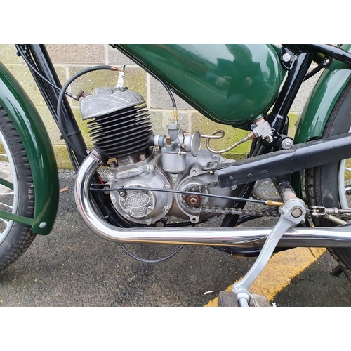 1017 - 1951 Francis Barnett Powerbike, 98 cc. Registration number VXS 927 (non transferrable). Frame number... 