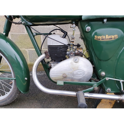 1018 - 1959 Francis Barnett Plover 78, 147 cc. Registration number FJK 440 (non transferrable). Frame numbe... 