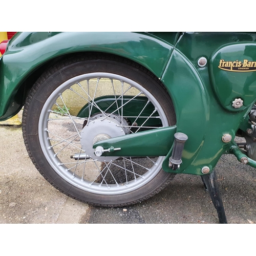 1018 - 1959 Francis Barnett Plover 78, 147 cc. Registration number FJK 440 (non transferrable). Frame numbe... 