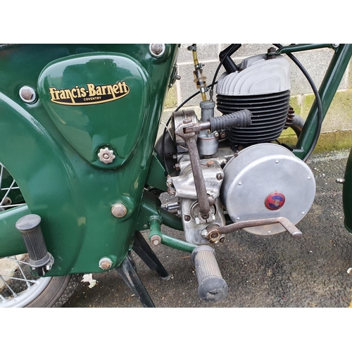 1018 - 1959 Francis Barnett Plover 78, 147 cc. Registration number FJK 440 (non transferrable). Frame numbe... 