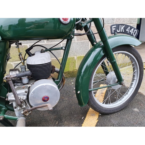 1018 - 1959 Francis Barnett Plover 78, 147 cc. Registration number FJK 440 (non transferrable). Frame numbe... 