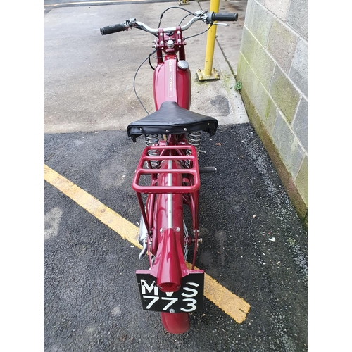 1020 - 1951 James Comet, 98cc. Registration number MVS 773 (on transferrable), Frame number M 14765 F. Engi... 