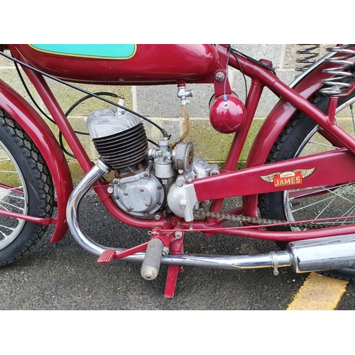 1020 - 1951 James Comet, 98cc. Registration number MVS 773 (on transferrable), Frame number M 14765 F. Engi... 