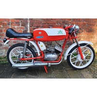 1986 Kawasaki KE 100, 99 cc. Registration number C781 CRU. Frame