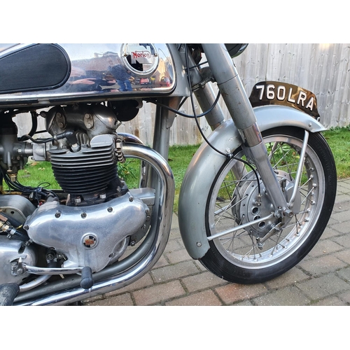 1039 - 1959 Norton Dominator 88, 497 cc. Registration number 760 LRA (non transferrable). Frame number 122 ... 