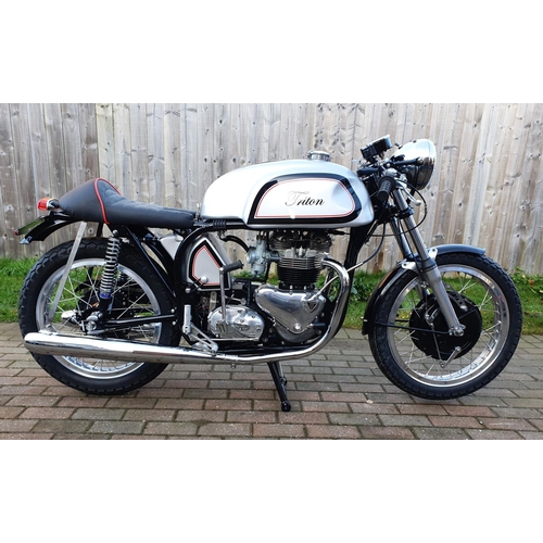 1040 - 1966 Triton Cafe Racer, 750 cc. Registration number GFX 143D. Frame number L12457659601. Engine numb... 