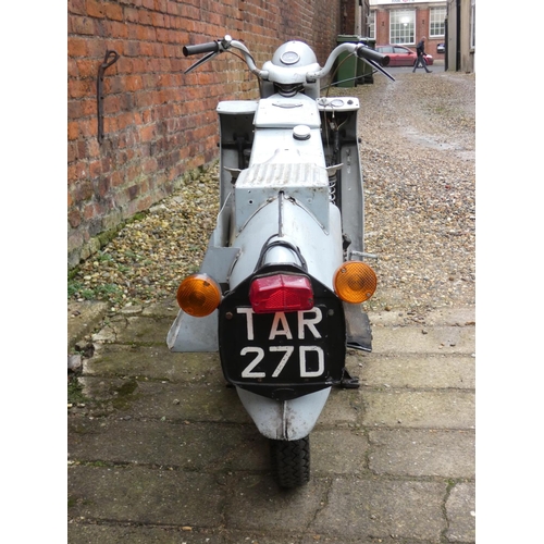 1041 - 1966 Velocette LE, 192 cc. Registration number TAR 27D. Frame number 8138/34. Engine number 8138/3. ... 