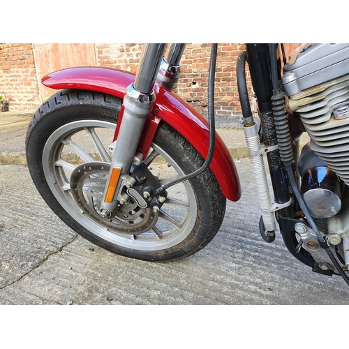 1045 - 2001 Harley Davidson XL 1200 Sportster Custom, 1200cc (see text). Registration number X619 PFE. Fram... 