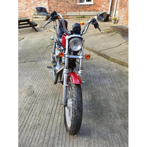 1045 - 2001 Harley Davidson XL 1200 Sportster Custom, 1200cc (see text). Registration number X619 PFE. Fram... 