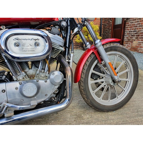 1045 - 2001 Harley Davidson XL 1200 Sportster Custom, 1200cc (see text). Registration number X619 PFE. Fram... 