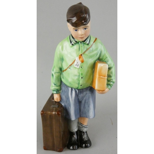 222 - A Royal Doulton character figure, The Boy Evacuee, modelled by Adrian Hughes, HN3202, limited editio... 