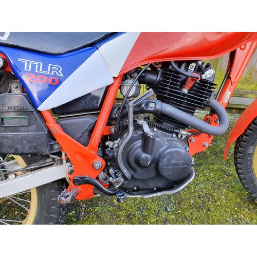 1983 Honda TLR200, 194 cc. Registration number JBW 895Y. Frame 