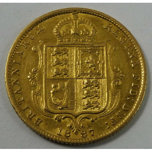 71 - Victoria half sovereign, old head, shield back,1897.