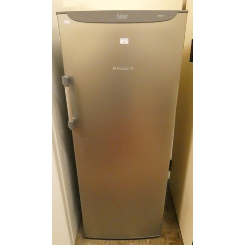 3 - A Hotpoint FZFM151 upright freezer, 136cm tall x 60cm wide