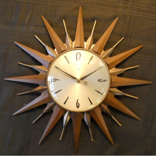 7 - A variety of clocks, including an unusual stork clock, Starburst metame wall clock, a Swiza clock, t... 