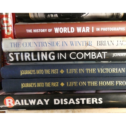 71 - An extensive collection of mainly military related hard back books in six boxes (6)