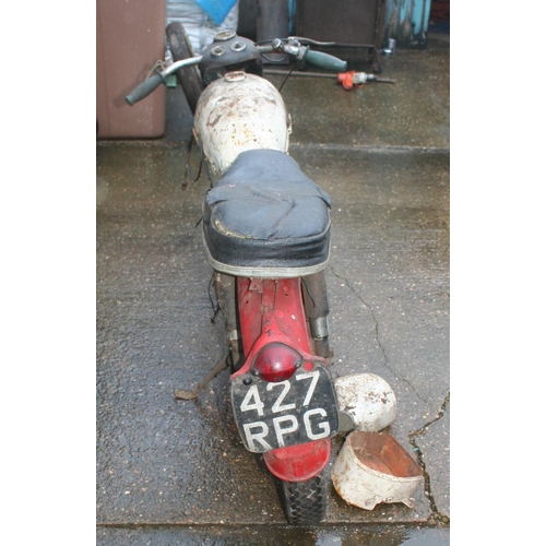 1028 - c. 1960 Triumph Tiger Cub, project, 200 cc. Registration number 427 RPG (not registered with DVLA). ... 