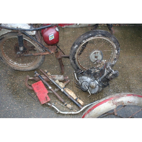 1029 - c. 1963 Triumph Tiger Cub, project, 200cc. Registration number 345 GAT. Frame number T20 94882. Engi... 