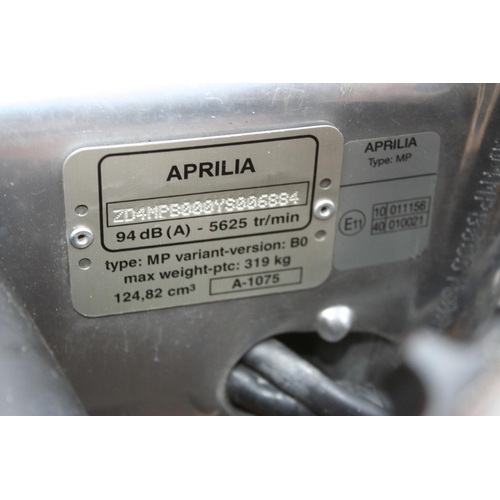 1041 - c. 2000 Aprilia RS125, 124.8 cc. Registration number not road registered. Frame number ZD4MPB000YS00... 