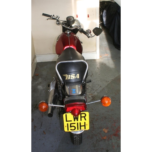 1055 - 1970 BSA Starfire, 250 cc. Registration number LWR 151H. Frame number ED11867B25S. Engine number ED1... 