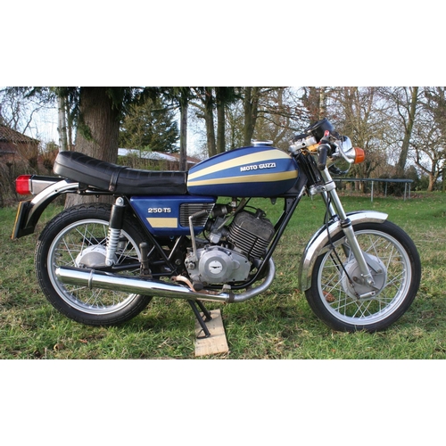 1057 - 1976 Moto Guzzi 250 TS, 232 cc. Registration number OWB 740R. Frame number 11706. Engine number 1189... 