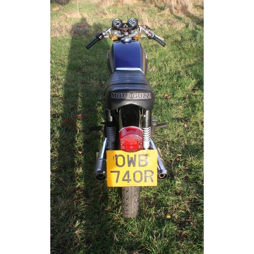 1057 - 1976 Moto Guzzi 250 TS, 232 cc. Registration number OWB 740R. Frame number 11706. Engine number 1189... 