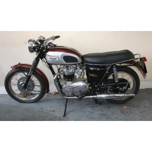 1059 - 1970 Triumph Bonneville T120, 650 cc. Registration number GWT 52J (Not registered with DVLA). Frame ... 