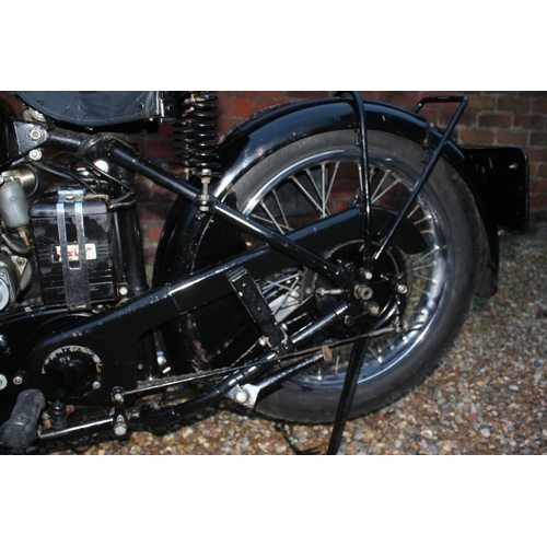 1062 - 1938 Velocette MSS, 498 cc. Registration number BV 8633. Frame number 5254. Engine number MSS 3515. ... 