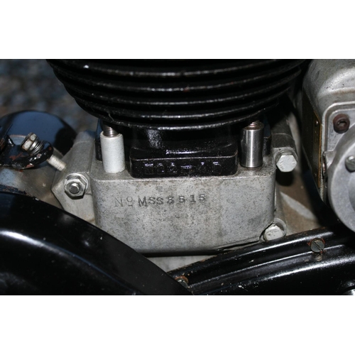 1062 - 1938 Velocette MSS, 498 cc. Registration number BV 8633. Frame number 5254. Engine number MSS 3515. ... 