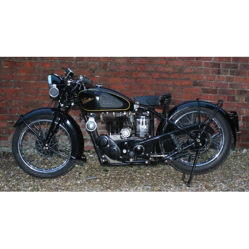 1062 - 1938 Velocette MSS, 498 cc. Registration number BV 8633. Frame number 5254. Engine number MSS 3515. ... 