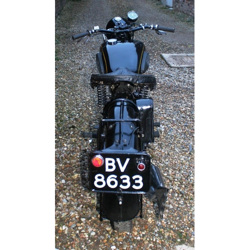 1062 - 1938 Velocette MSS, 498 cc. Registration number BV 8633. Frame number 5254. Engine number MSS 3515. ... 