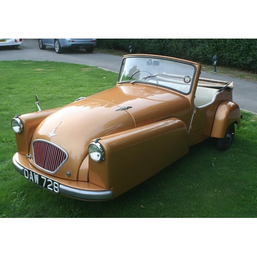 1007 - 1956 Bond Mk D Deluxe, 197 cc. Registration number OAW728. Chassis number H11/12381DC (Note the V5C ... 
