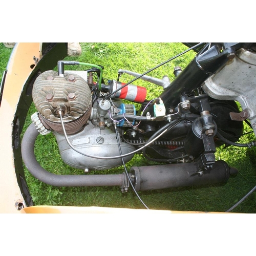 1007 - 1956 Bond Mk D Deluxe, 197 cc. Registration number OAW728. Chassis number H11/12381DC (Note the V5C ... 