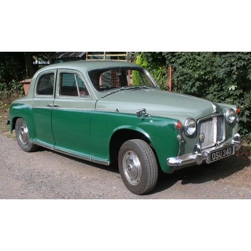 1008 - 1960 Rover P4 80, 2335 cc. Registration number OSU 340. Chassis number 645100445. Engine number TBC.... 