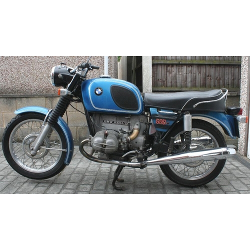 1972 BMW R60/5, 600 cc. Registration number AWU 497K (see text). Frame  number 2946394. Engine number