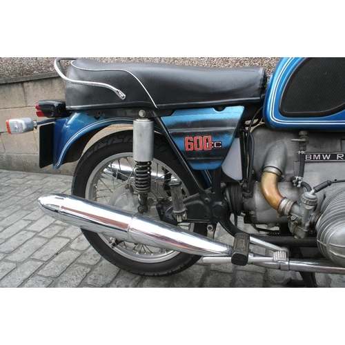 1972 BMW R60/5, 600 cc. Registration number AWU 497K (see text). Frame  number 2946394. Engine number