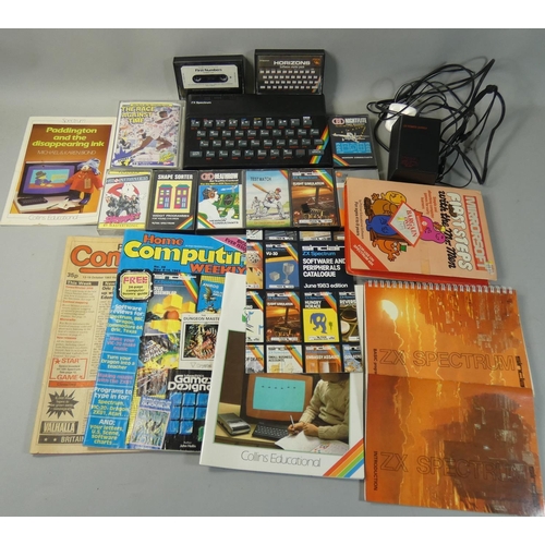 120 - A Sinclair ZX Spectrum personal computer, No. D01-217067, together with power supply unit, two origi... 