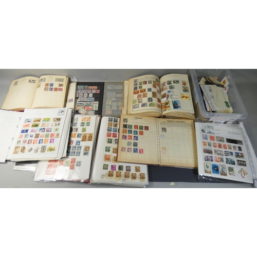 97 - An all-world accumulation of stamp albums, odd covers and loose, many non-Commonwealth.